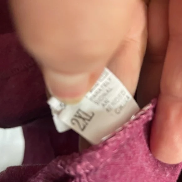 Unbranded Womens Burgundy Long Sleeve Graphic Print Shirt "Wifey" Size 2XL - Picture 2 of 9